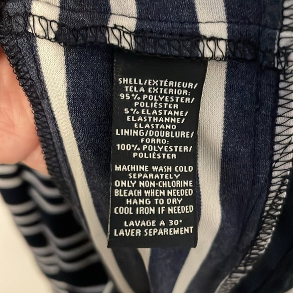 American Living Navy and White Strip Dress NWT - Picture 7 of 7